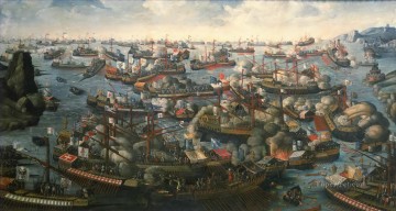 海戦 Painting - レパントの戦い 1571
